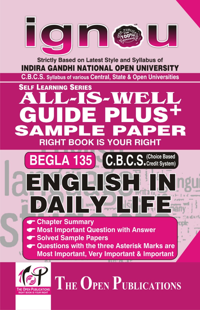 BEGLA 135 English In Daily Life All-Is-Well Guide Plus+ Sample P